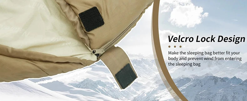 Ultra-Warm Mummy Sleeping Bag for Adults – Winter & 3-Season Camping