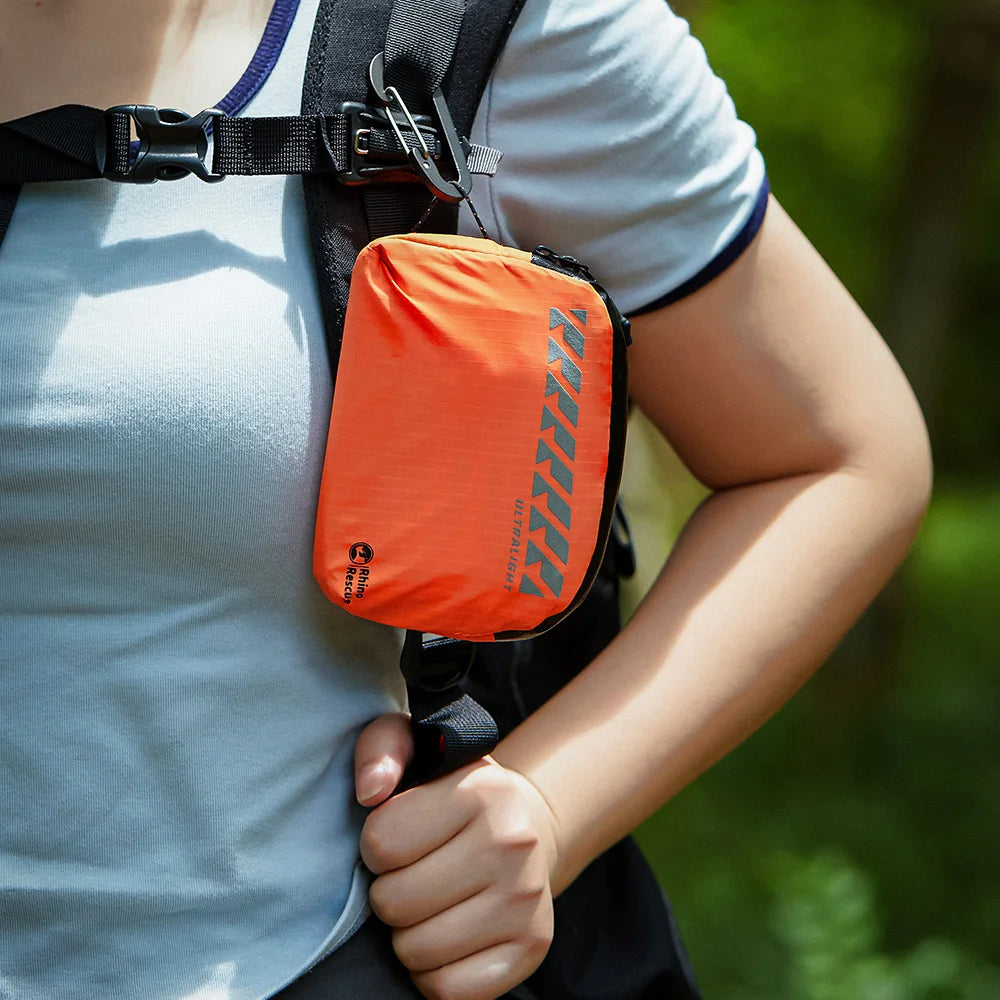 RHINO RESCUE Portable First Aid Kit – Lightweight Waterproof Emergency Kit for Hiking, Travel & Outdoor Use Trekker Essentials