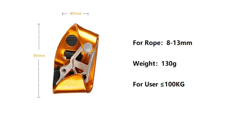 Rock Climbing Foot Ascender – Left/Right Foot SRT Ascend Device for Mountaineering & Safety
