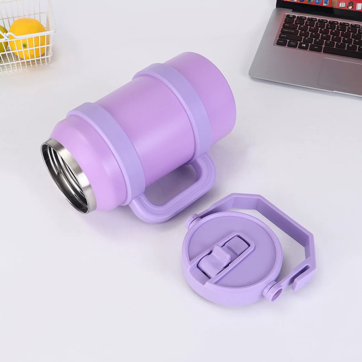 1.2L/1.9L Stainless Steel Thermal Tumbler | 48-Hour Vacuum Insulated Sports Water Bottle for Outdoor Use