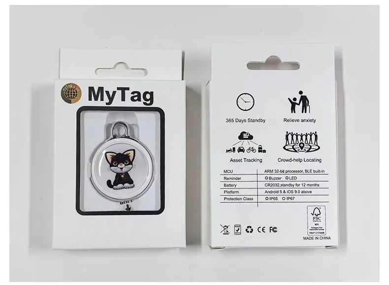 Pet Anti Lost GPS Tracker Bluetooth Compatible Waterproof Smart Real Time Tracking Locator Device for Dog Cat Collar Trekker Essentials