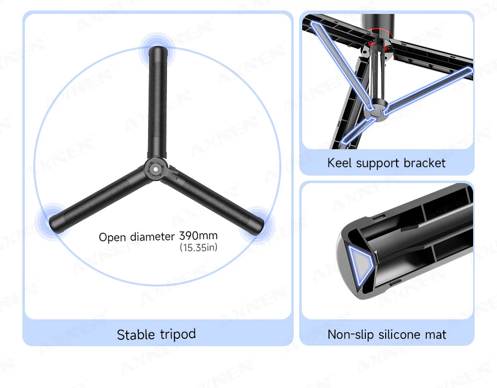 F16 Selfie Stick Tripod with 1708mm Long 8-Section Pole, Bluetooth Remote, 360° Rotation, 1/4 Interface, for Phone Camera Vlog Trekker Essentials