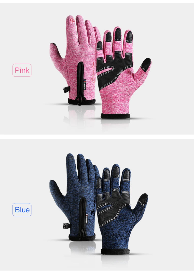 Touchscreen Waterproof Winter Cycling Gloves Full Finger Sports Riding Gloves Mountaineering & Camping
