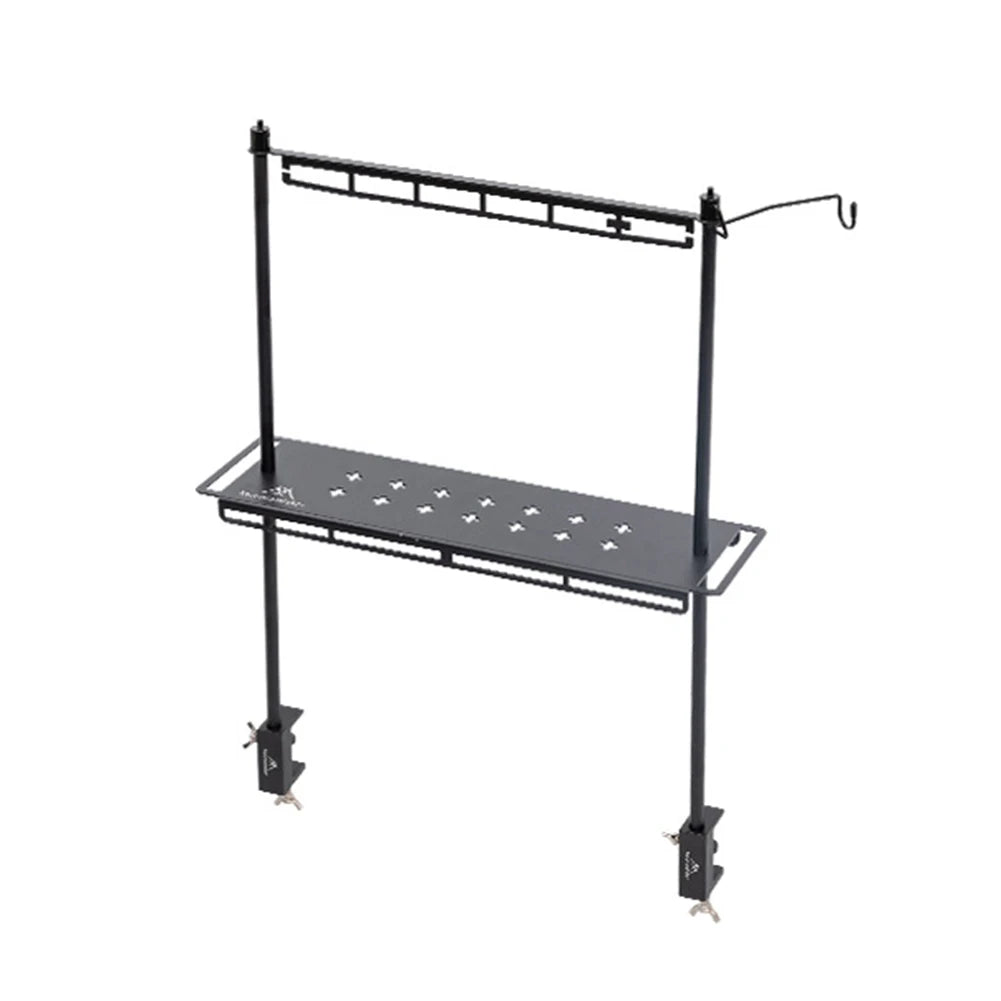 MountainHiker Camping Lantern Stand – Detachable Tabletop & Ground Light Holder, Adjustable Aluminum Alloy Lamp Bracket for Camping, Hiking & BBQ