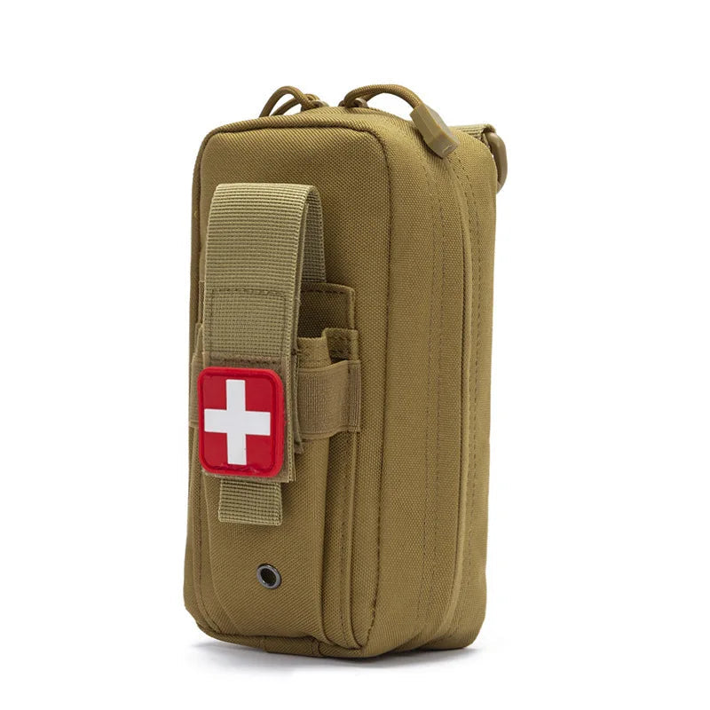 Tactical First Aid Kit with Tourniquet – MOLLE Emergency Medical Pouch for Camping, Hiking & Survival Trekker Essentials