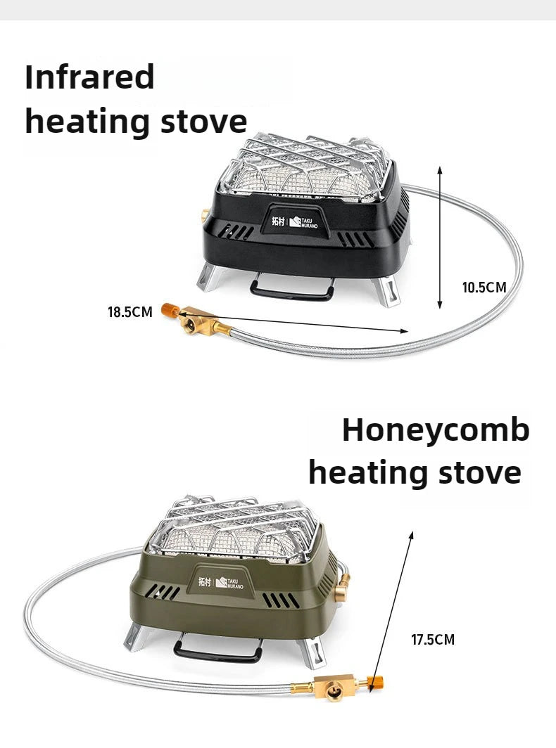 Portable Infrared Propane Heater | 3500W Split Gas Stove for Camping & Outdoor Windproof Heating