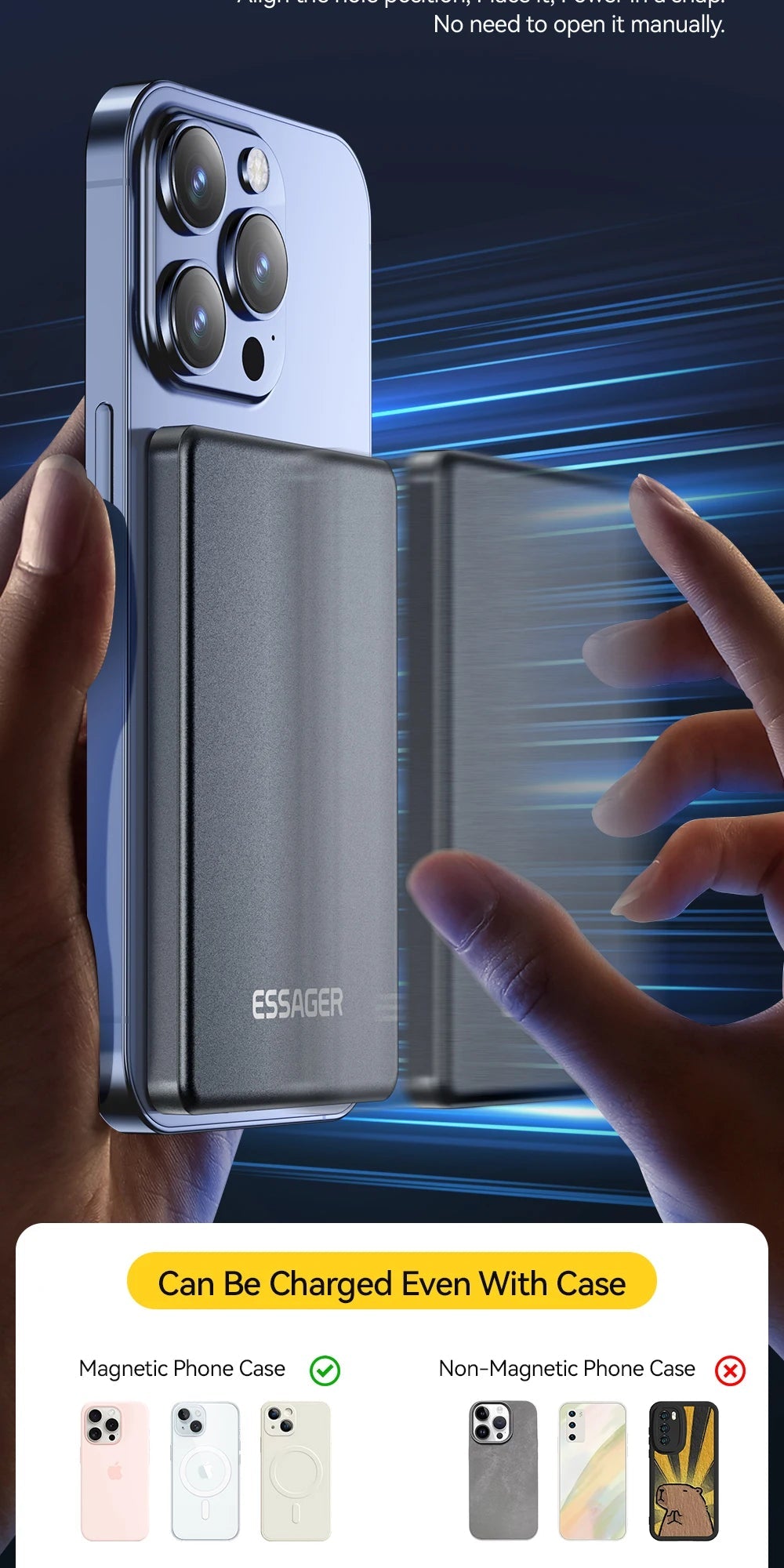 Magnetic Wireless Power Bank 5000mAh – Ultra Slim 20W Fast Charging Portable Charger for iPhone & Smartphones Trekker Essentials