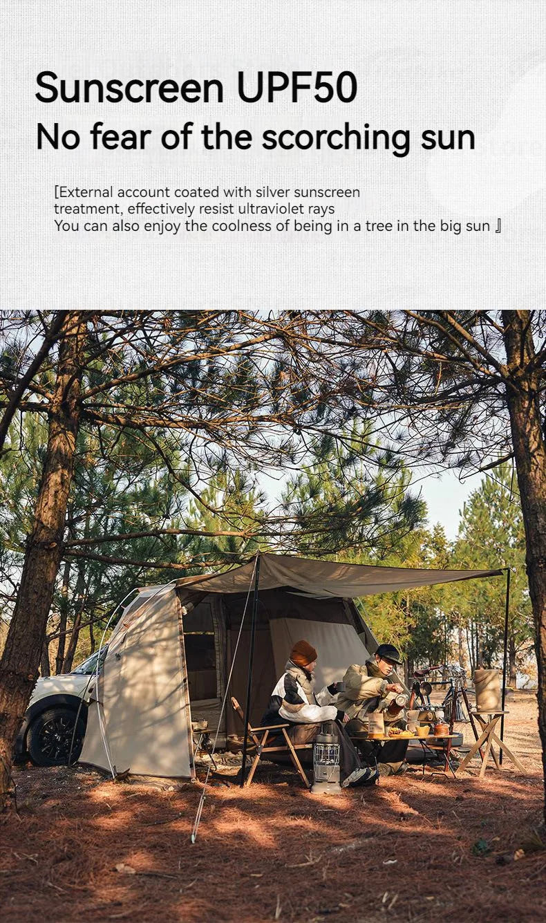 Tienda de campaña lateral Naturehike para coche: toldo todoterreno para camping y glamping