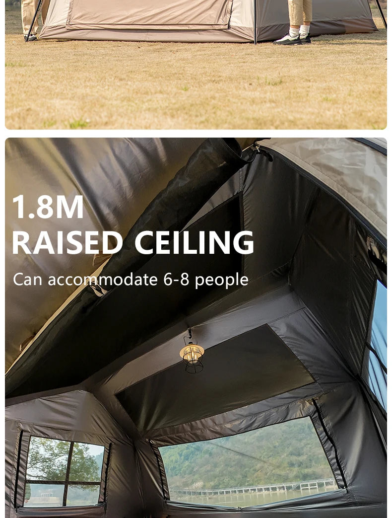 Automatic Camping Tent for 3–4 Persons – Waterproof Family Tent with One-Touch Setup & Canopy Trekker Essentials