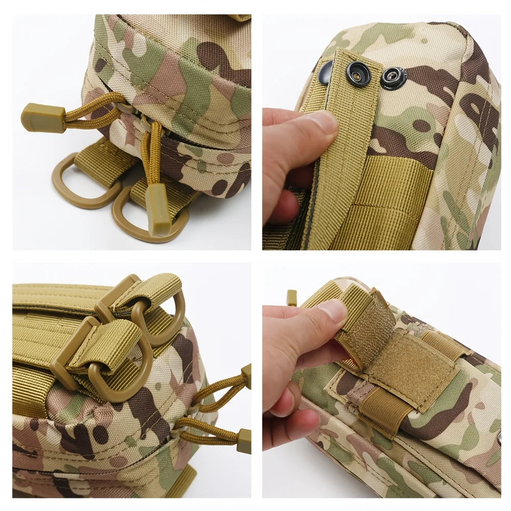 Tactical First Aid Kit with Tourniquet – MOLLE Emergency Medical Pouch for Camping, Hiking & Survival Trekker Essentials