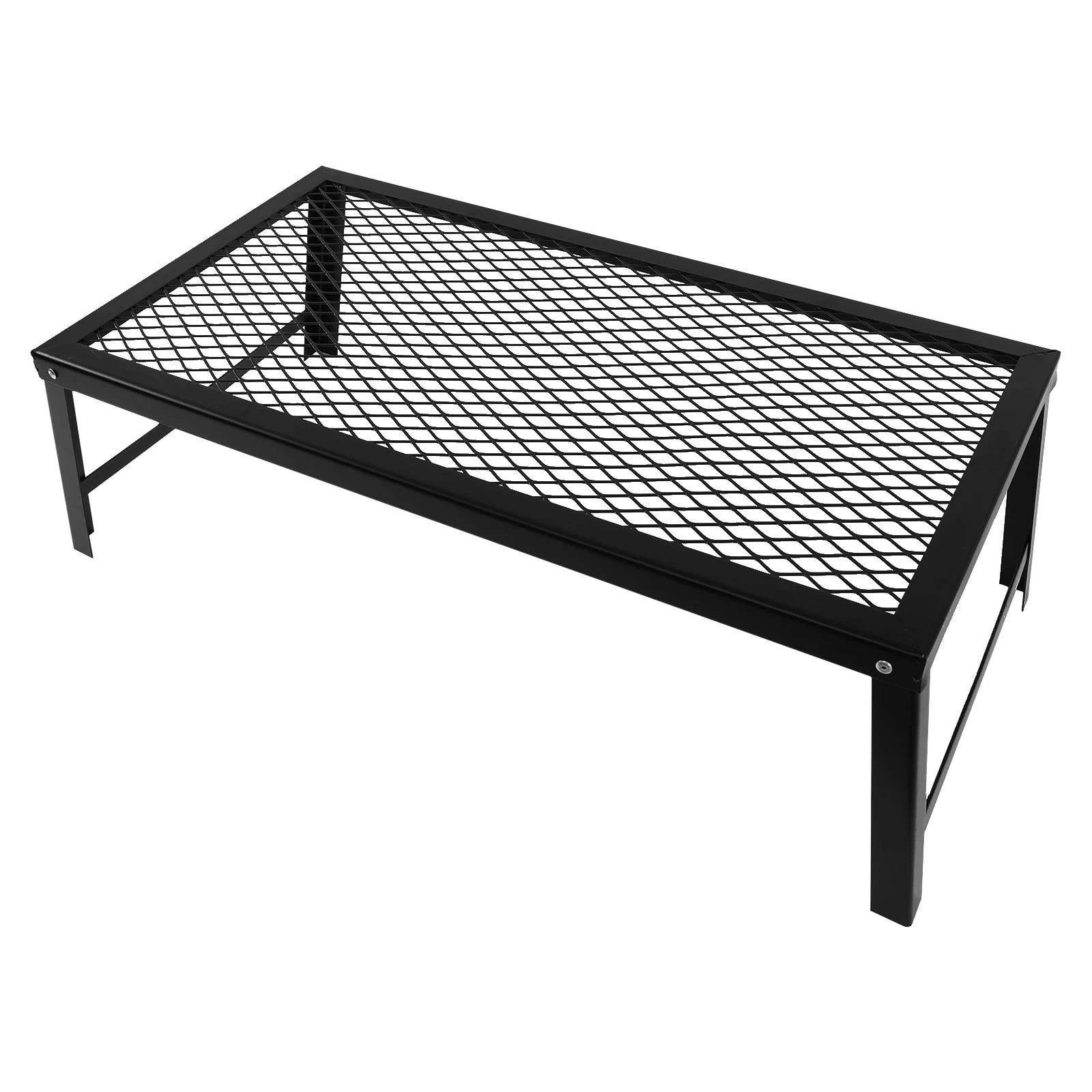 Foldable Camping Grill Fire Pit Grate Campfire Cooking Portable Stand Equipment Trekker Essentials