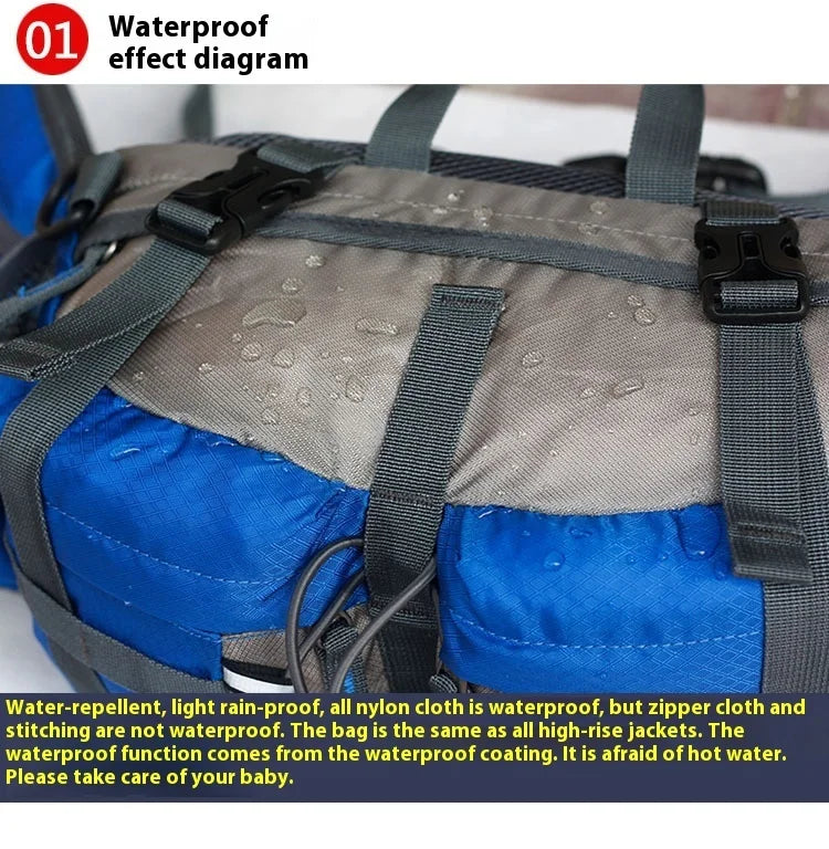Hiking Waist Bag Outdoor Cycling Waterproof Backpack Reflective Strip Sports Fanny Pack Camping Nylon Hunting Accessor Trekker Essentials