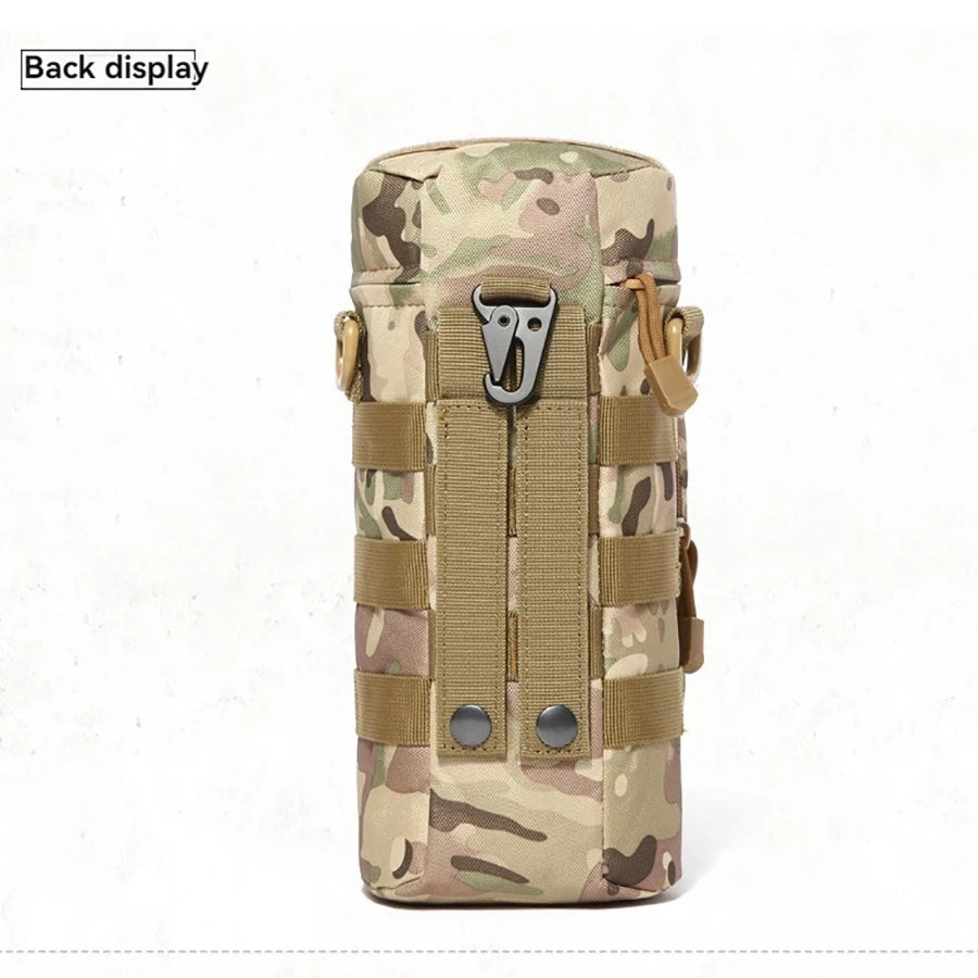 Tactical MOLLE Water Bottle Pouch - Hydration Carrier for Outdoor Adventures