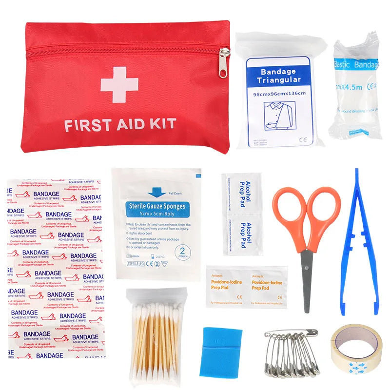 104-Piece First Aid Kit – Waterproof Hard Case Emergency Medical Kit for Travel, Home, Car & Outdoor Use Trekker Essentials