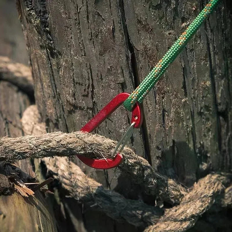 12-Piece Heavy Duty Carabiner Clip Set - Rustproof Aluminum & Stainless Steel Hooks for Camping, Hiking, Keys & Outdoor Gear