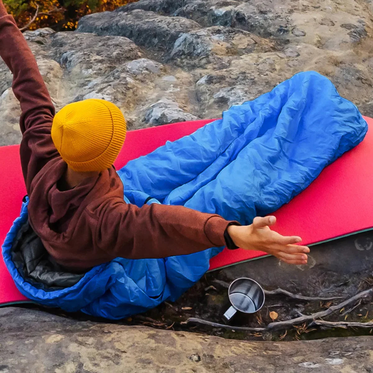 Kamperbox Camping Sleeping Bag Outdoor Camping 3 Season Sleeping Bag Camping Trekker Essentials