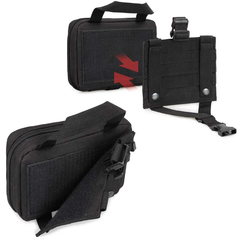 Upgrade Tactical EMT Pouch Rip Away Molle Medical kit IFAK Tear-Away First Aid Kit Travel Outdoor Hiking mergency Survival Bag Trekker Essentials