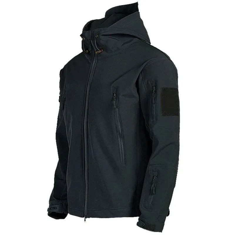 Men’s Tactical Hooded Jacket – Waterproof Softshell Military Utility Bomber for Outdoor & Casual Wear Trekker Essentials