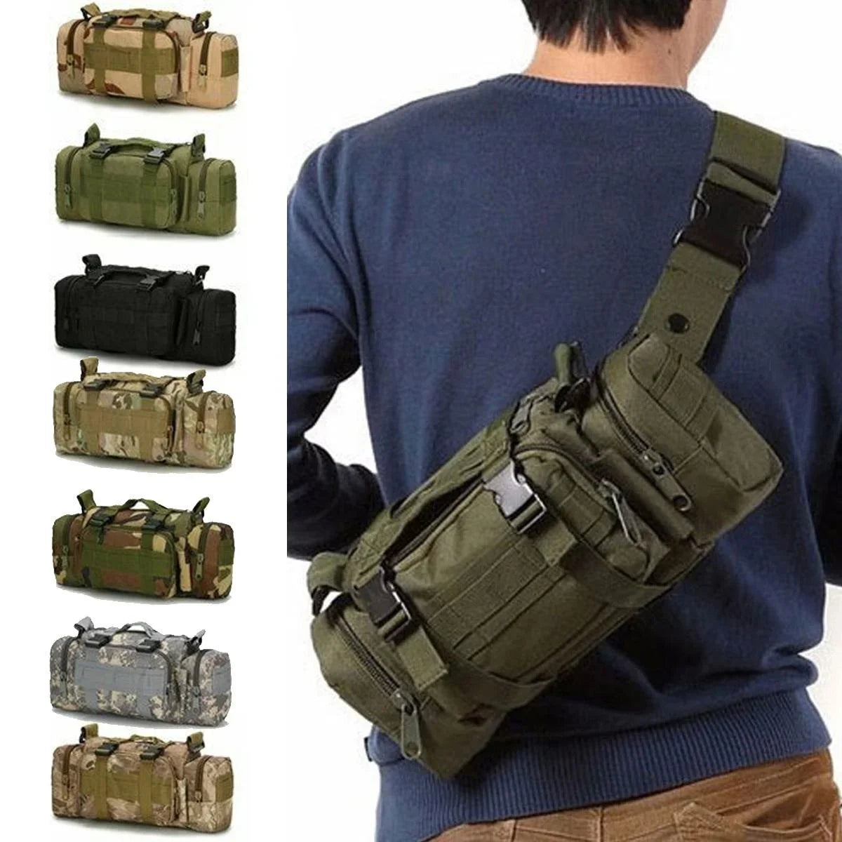 Outdoor Backpack Hunting Waist Pack Waist Bag Camping Hiking Pouch Chest Bag Trekker Essentials