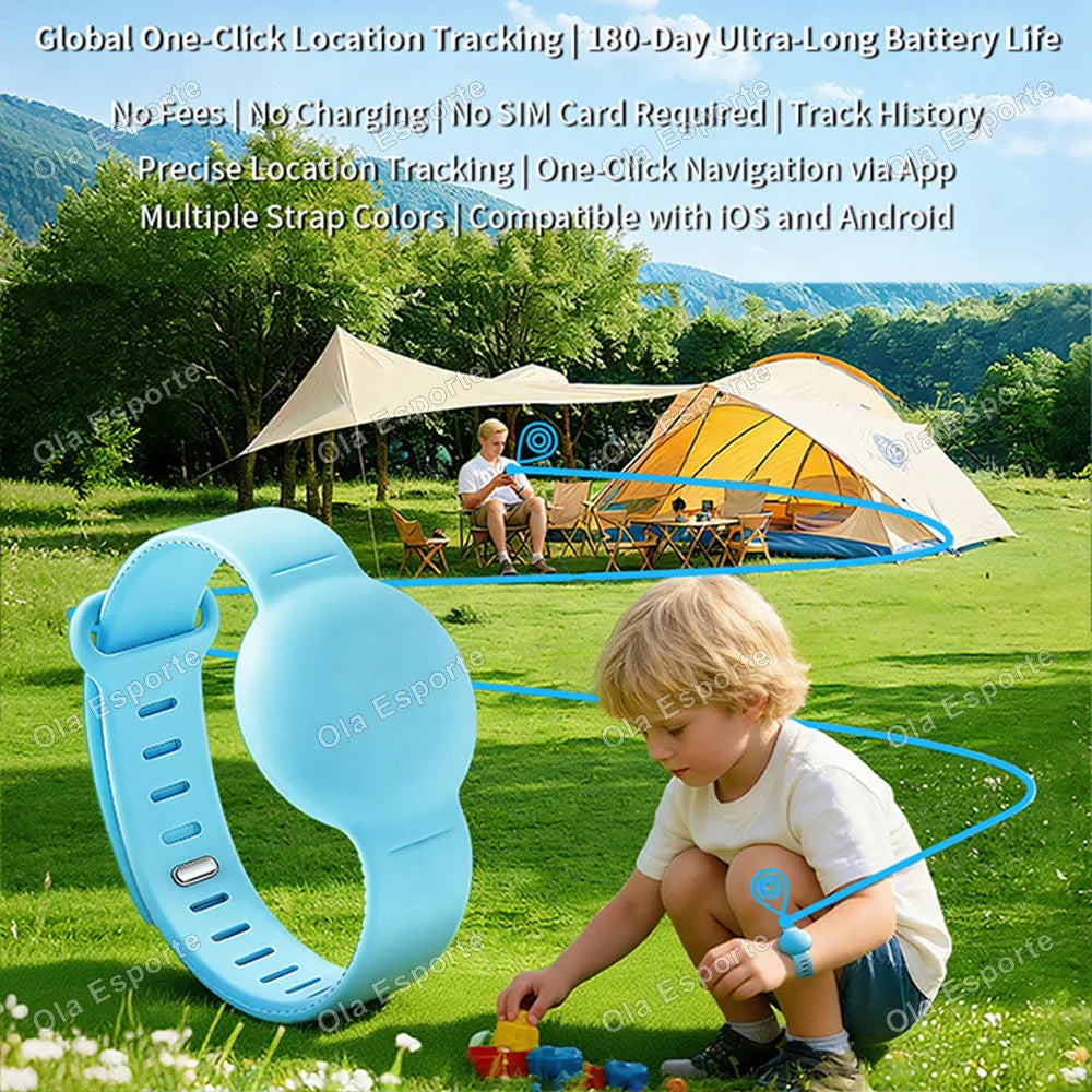 2026 Tracking Wristband Find Anti-Loss Kid Tracker Required Track History Precise Location Tracking One-Click Navigation via App Trekker Essentials