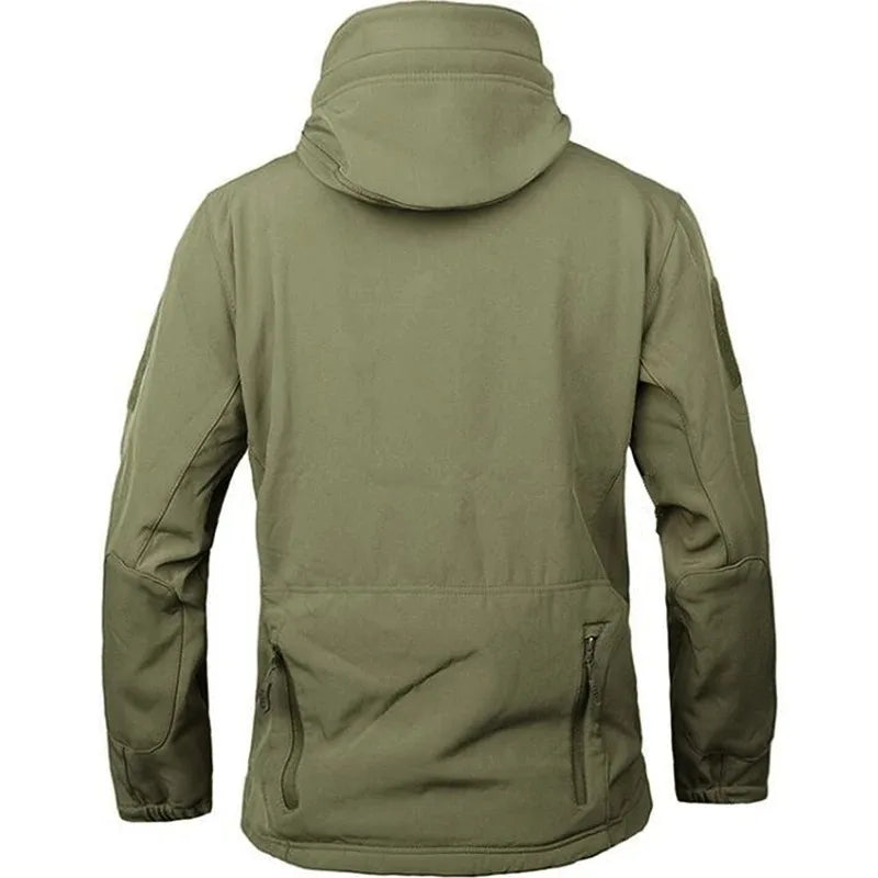 Men’s Tactical Hooded Jacket – Waterproof Softshell Military Utility Bomber for Outdoor & Casual Wear Trekker Essentials
