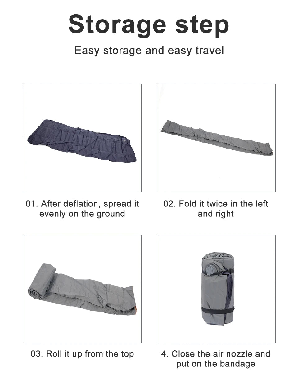 Outdoor Thicken Camping Mattress Ultralight Self-inflating Air Mattress Built-in Inflator Pump For Travel Hiking Fishing Trekker Essentials
