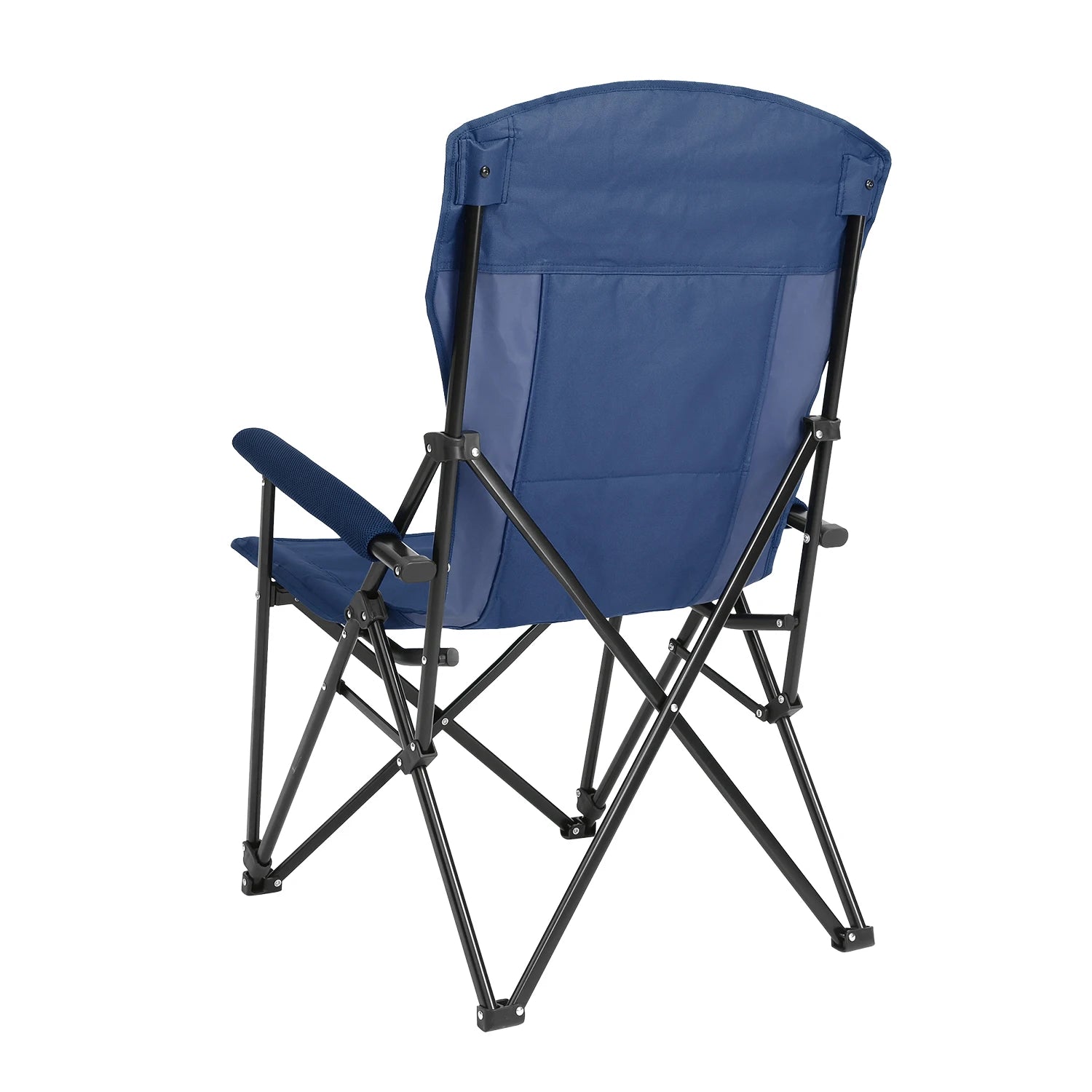 Outdoor Camping Chair, Portable Folding Lounge Moon Chair With Armrests, Drink Holder & Backrest For Outdoor Fishing Camping Trekker Essentials