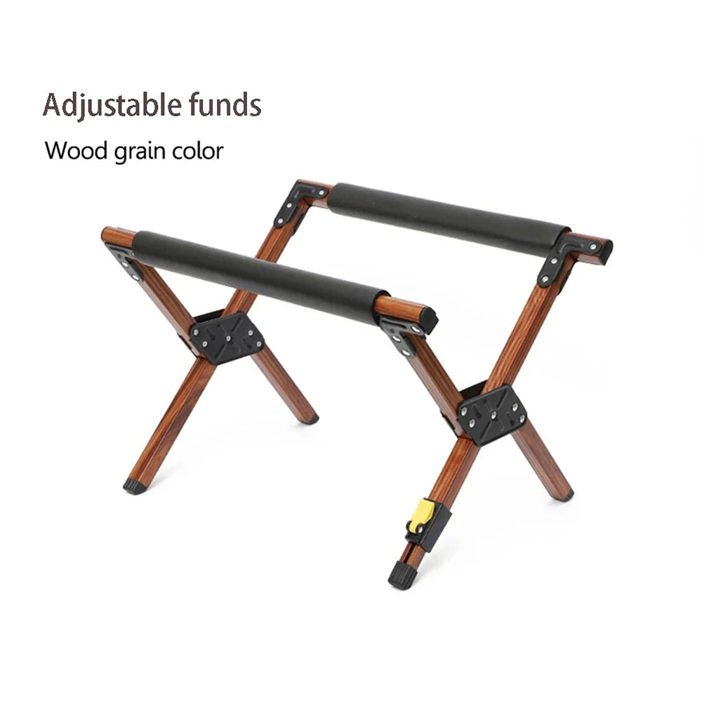 Foldable Cooler Stand Rack: Heavy-Duty Alloy Camping Table for Ice Buckets & Luggage