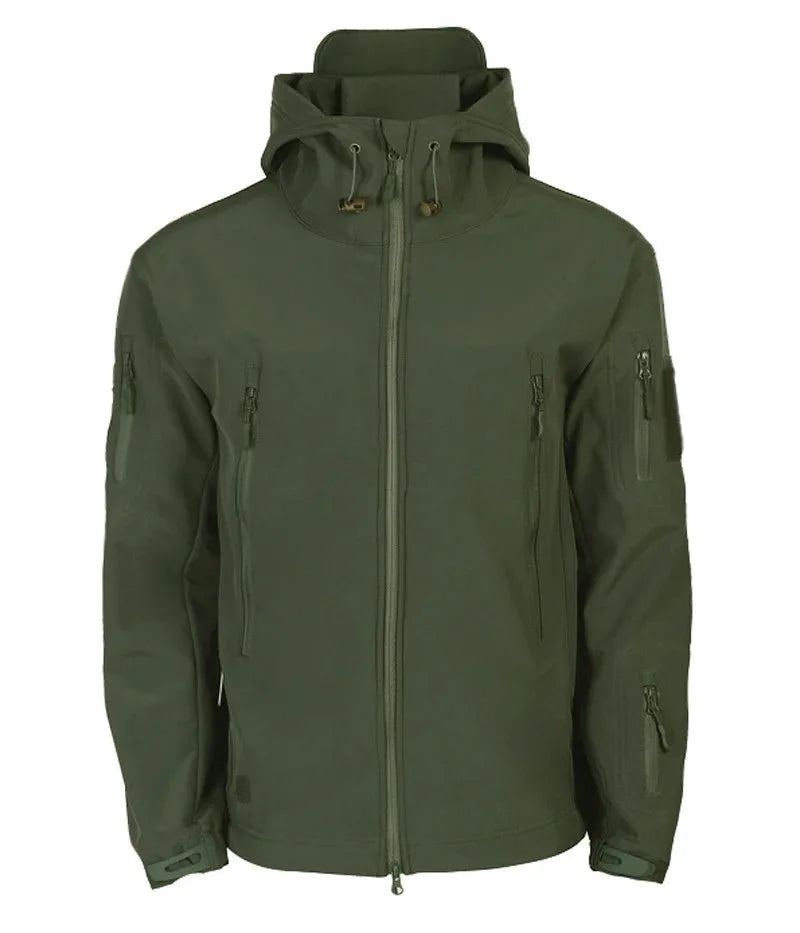 Men’s Tactical Hooded Jacket – Waterproof Softshell Military Utility Bomber for Outdoor & Casual Wear Trekker Essentials
