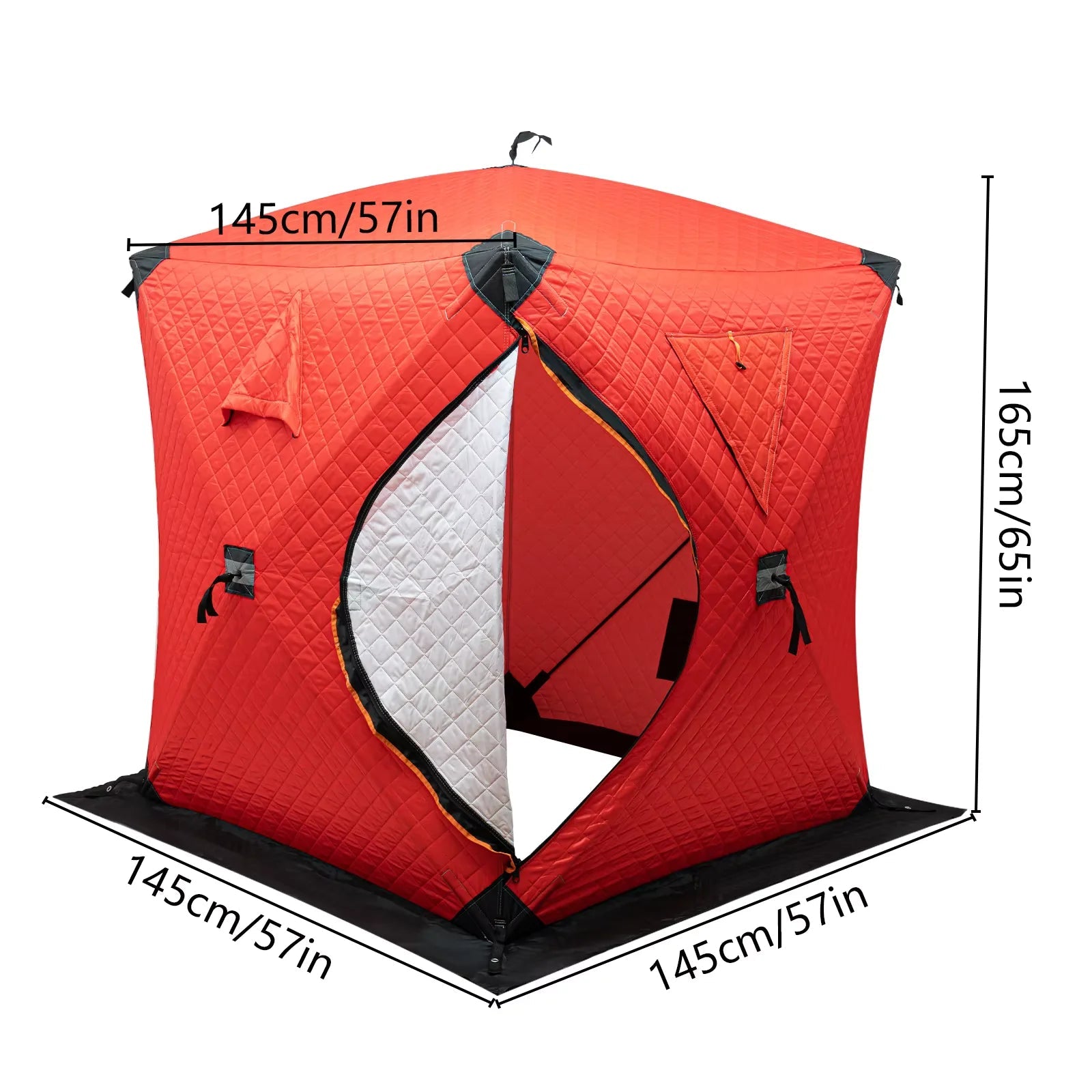 Insulated Ice Fishing Tent for 1–2 Persons – Portable Thermal Shelter Windproof Winter Camping Tent Trekker Essentials