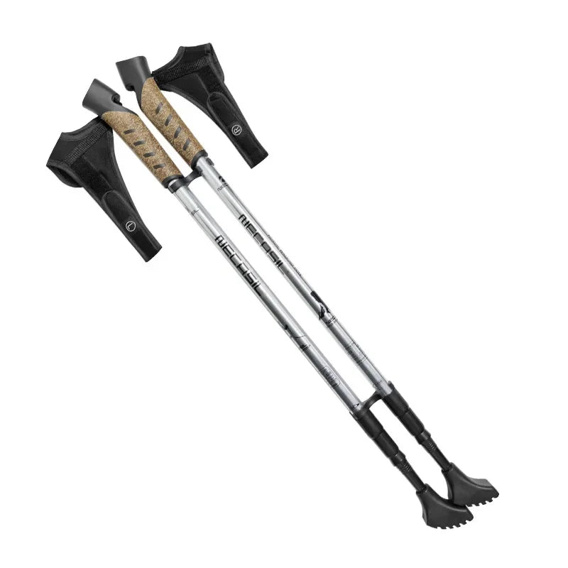 2PCS Ultralight Trekking Poles – 7075 Aluminum Adjustable Nordic Walking Sticks for Hiking & Camping Trekker Essentials