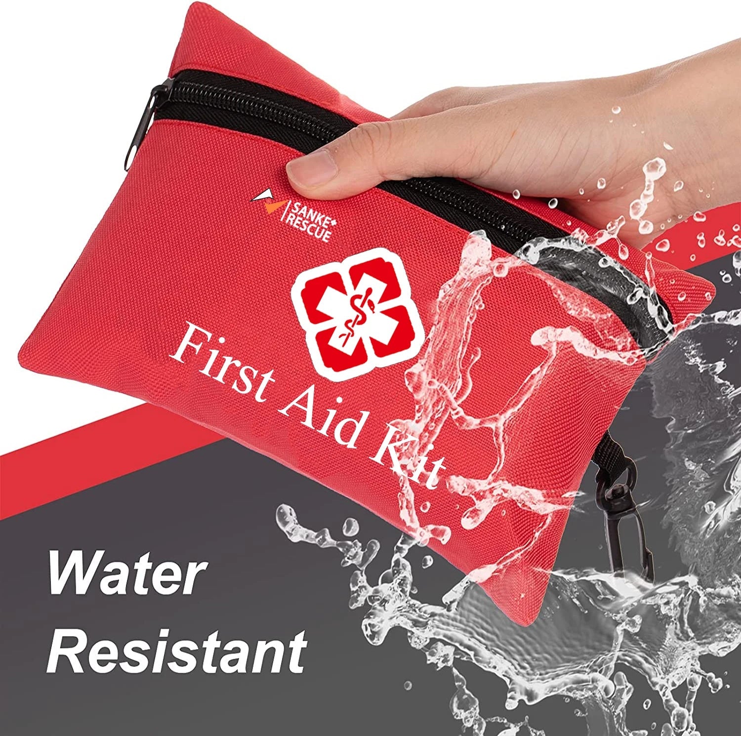 110 Piece First Aid Kit Home Care Waterproof Compact Trauma Medical Kits for Emergencies Home Car Travel Outdoor Camping Hiking Trekker Essentials