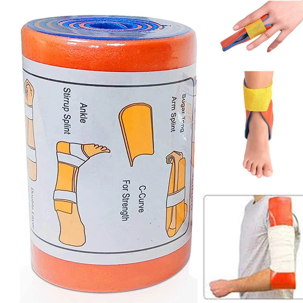 Emergency Aluminum Splint Roll (11×46cm) – Reusable Moldable First Aid Support for Fractures & Injuries Trekker Essentials