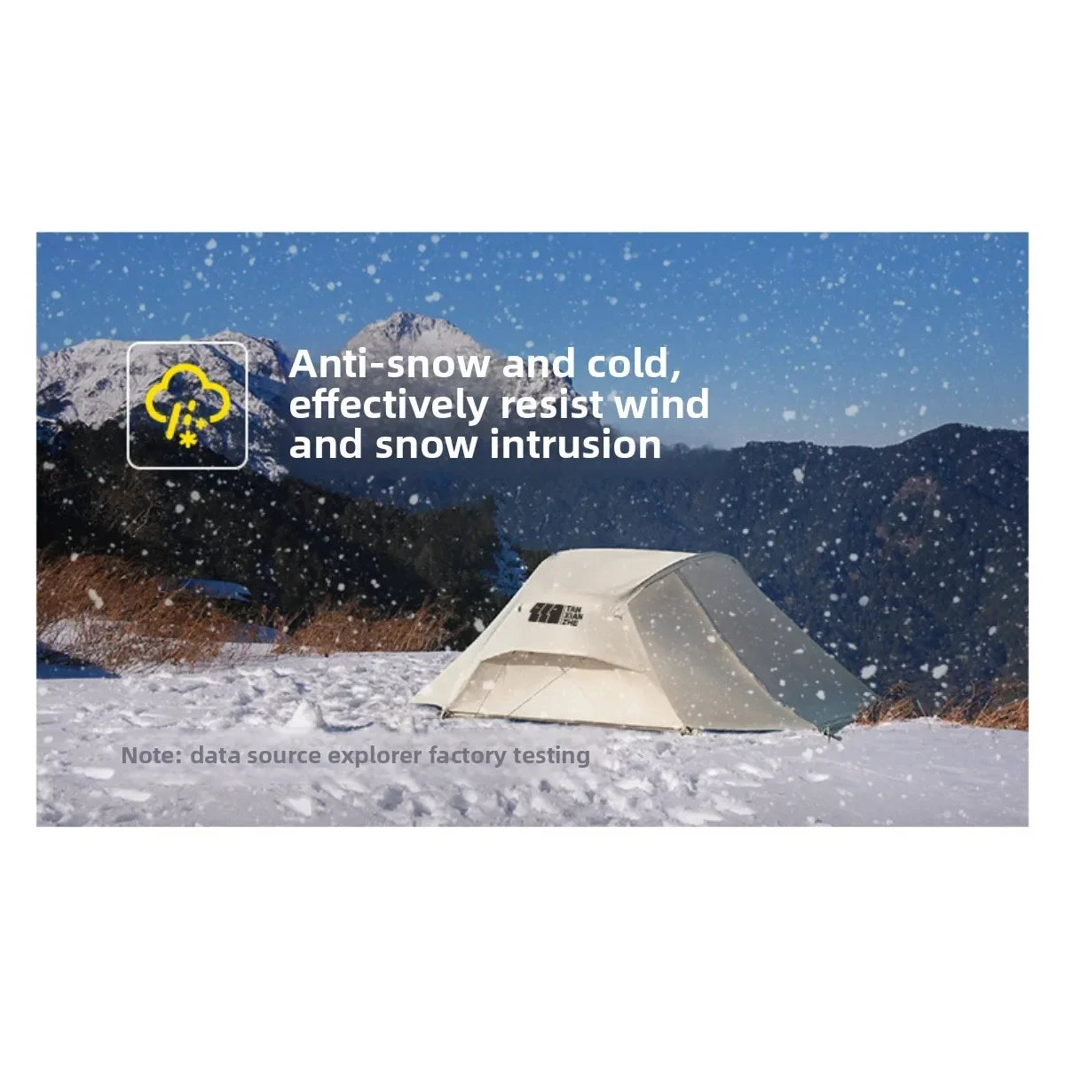 4-Season Waterproof Camping Tent – Double-Layer Rainproof Hiking Tent for Mountaineering & Outdoor Adventures