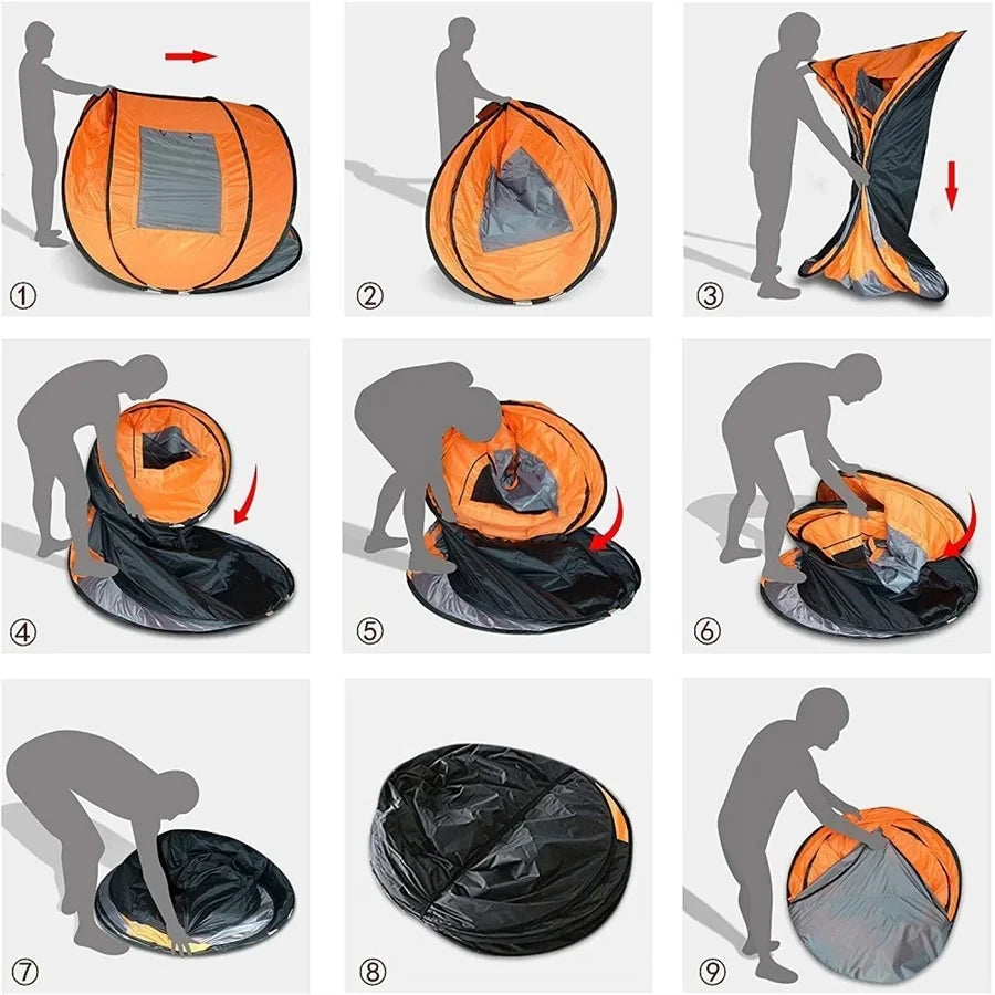 5-8 people quick opening hand throw tent waterproof camping boat tent outdoor tent fully automatic pop-up Trekker Essentials