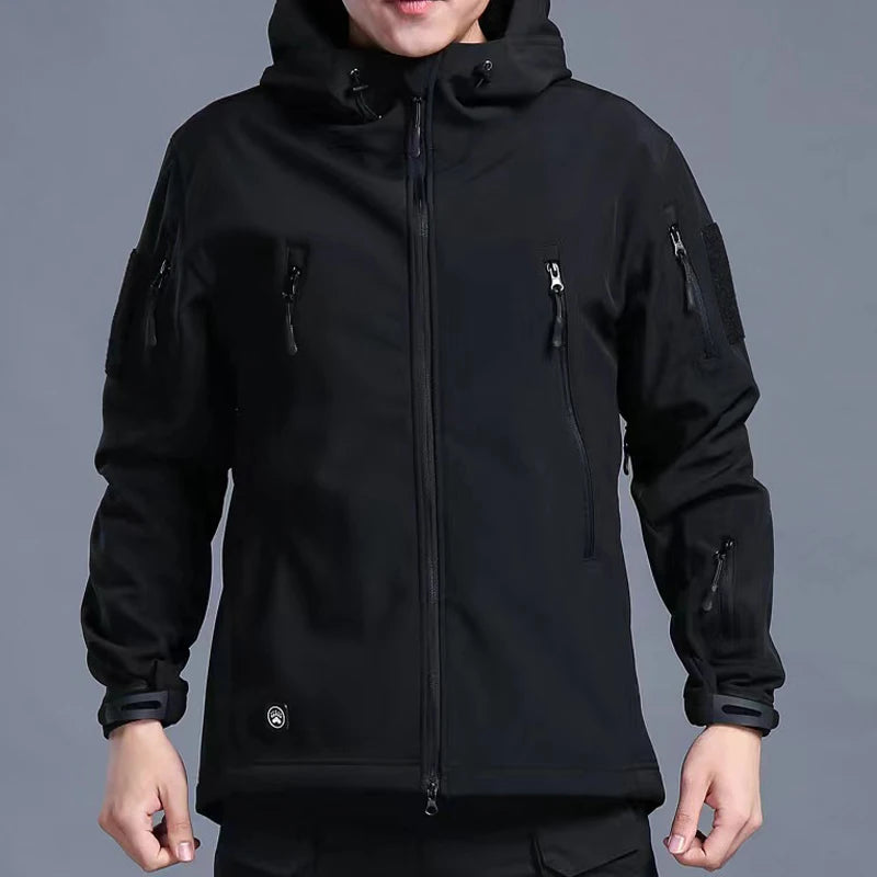 Men's Winter Autumn Softshell Fleece Jackets Waterproof Outdoor Fishing Hiking Hunting Thermal Camping Cargo Coats Warm M-5XL Trekker Essentials