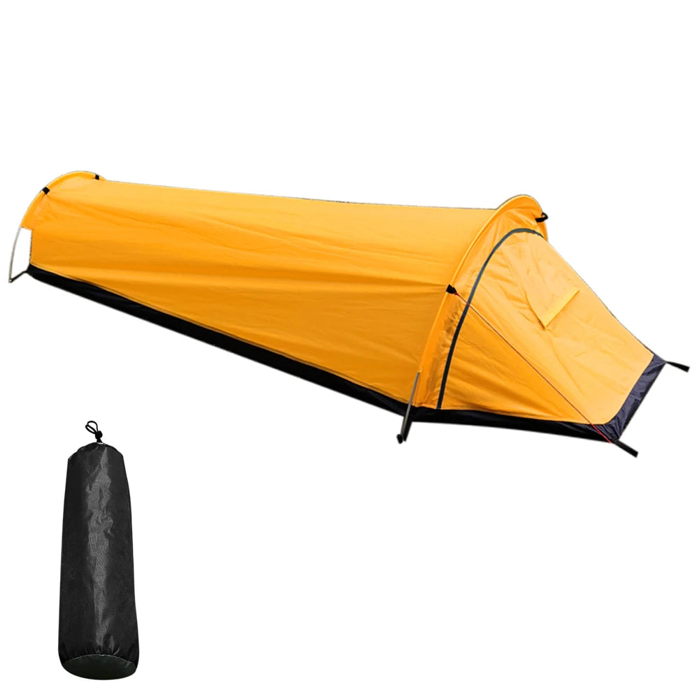Backpacking Tent Outdoor Hiking Camping Sleeping Bag Tent Waterproof Lightweight Single Person Tent Trekker Essentials