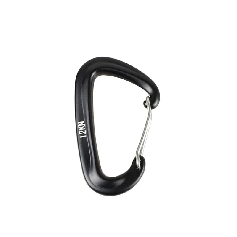 D-Shaped Carabiner Clips (1/8 PCS) – 12KN Heavy Duty Aluminum Hooks for Camping, Hammocks & Outdoor Gear Trekker Essentials