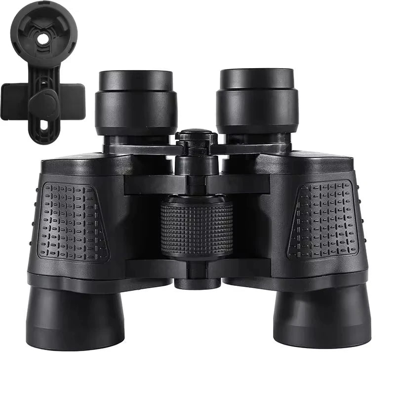 HD Portable Binoculars Professional 80X80 High Magnification Binoculars for Hunting Outdoor Camping Hiking Trips Lightweight Trekker Essentials