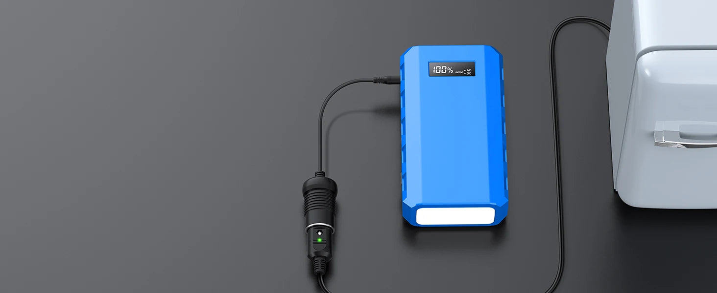 88.8Wh Portable Power Station - 65W AC/DC Outdoor Charger with Display