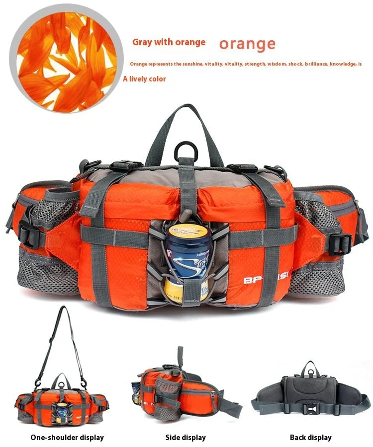 Hiking Waist Bag Outdoor Cycling Waterproof Backpack Reflective Strip Sports Fanny Pack Camping Nylon Hunting Accessor Trekker Essentials