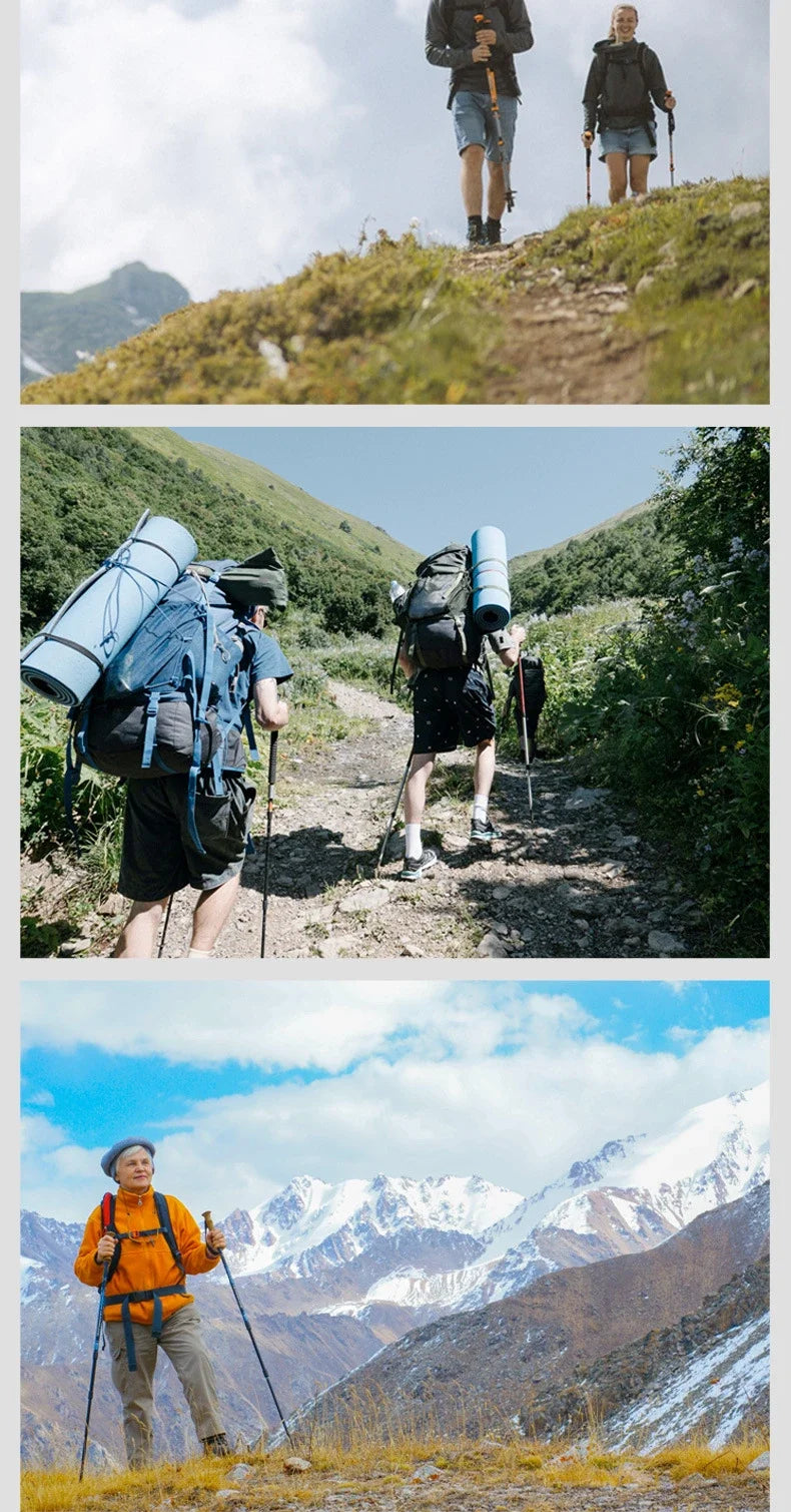 2PCS Ultralight Trekking Poles – Adjustable Aluminum Hiking Walking Sticks with Quick Lock System Trekker Essentials