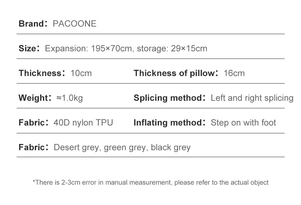 Outdoor Thicken Camping Mattress Ultralight Self-inflating Air Mattress Built-in Inflator Pump For Travel Hiking Fishing Trekker Essentials