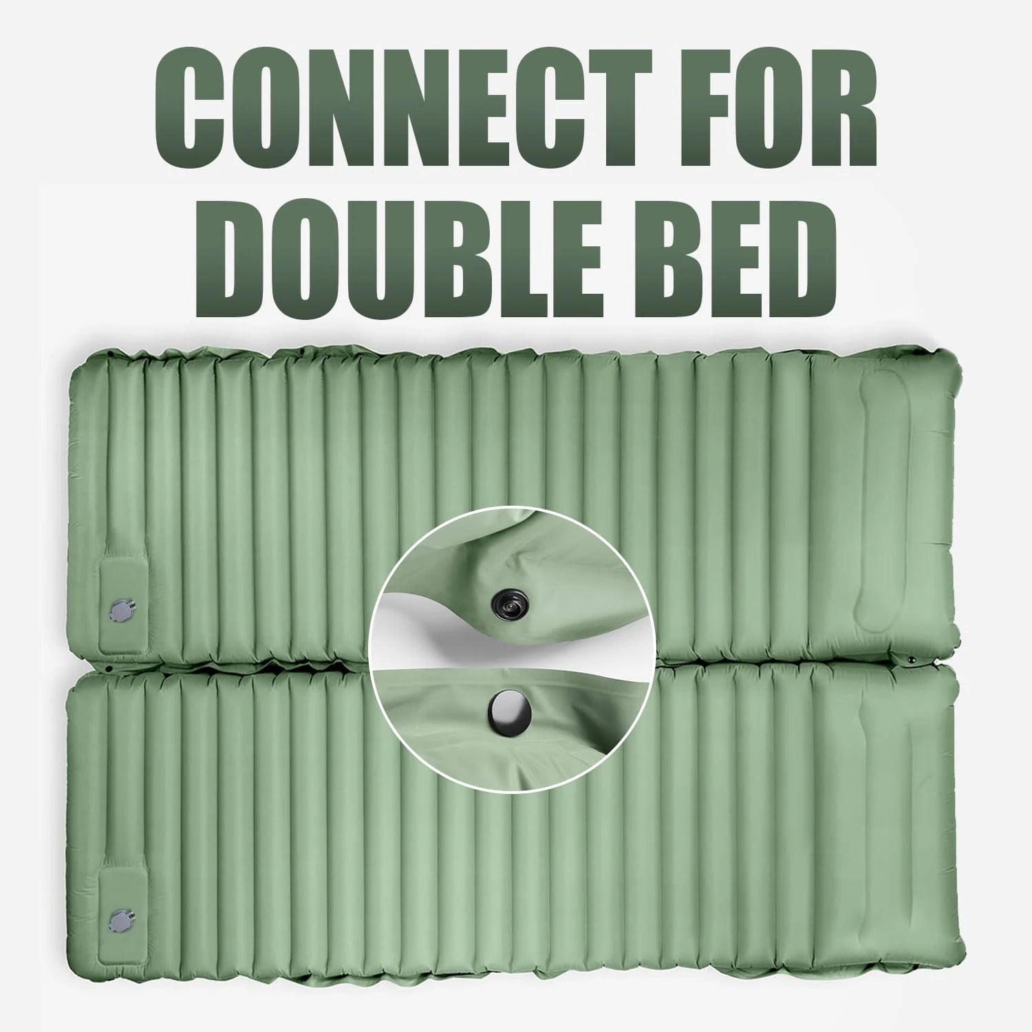 Ultra-Light 10cm TPU Inflatable Camping Pad with Built-In Pump