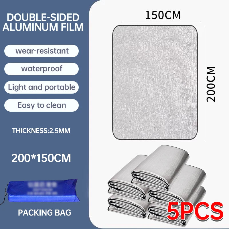 Waterproof Outdoor Camping Foam Mat – Moisture-Proof & Insulated Sleeping Pad for Two (1/10pcs)