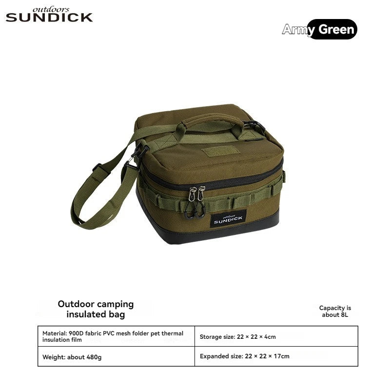 1 black/brown/Army green/camo optional camping insulated outdoor camping bowl cup storage bag Trekker Essentials