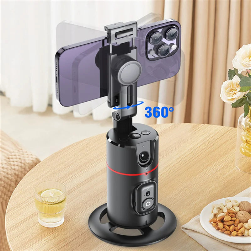 360° Rotating Phone Gimbal with 1.5M Selfie Stick & Face Tracking – Stabilizer for TikTok, Vlogging & Live Streaming