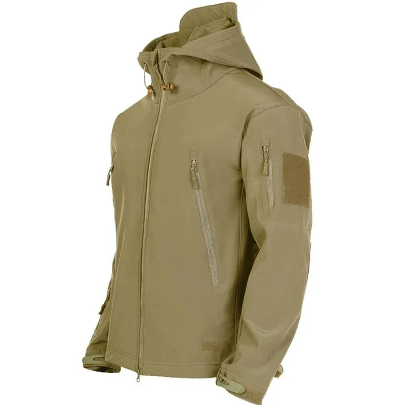 Men’s Tactical Hooded Jacket – Waterproof Softshell Military Utility Bomber for Outdoor & Casual Wear Trekker Essentials