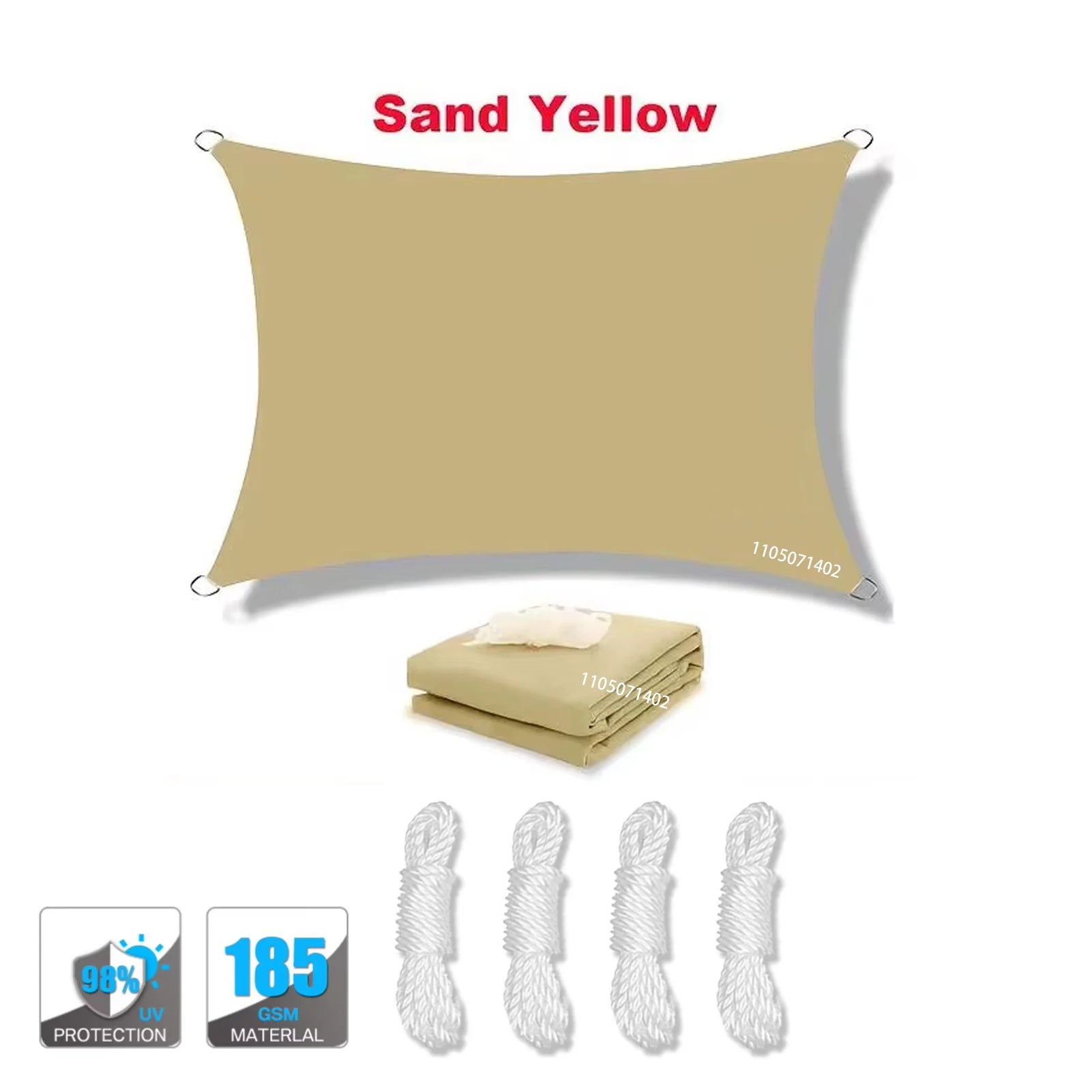 Waterproof Sun Shade Sail UV Block Canopy for Patio Garden Backyard Outdoor with D-Rings Trekker Essentials
