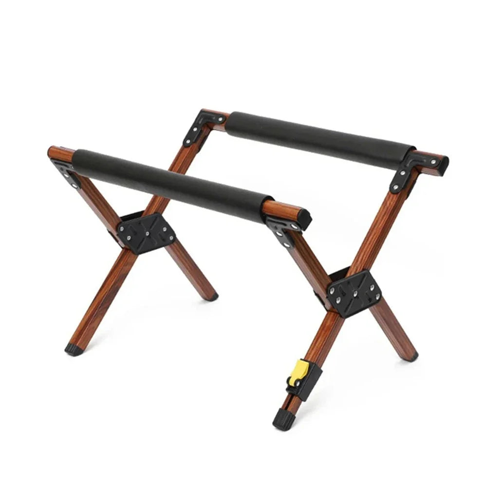 Foldable Cooler Stand Rack: Heavy-Duty Alloy Camping Table for Ice Buckets & Luggage